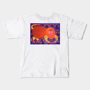 wild otter caught bird 1987 - Maria Primachenko Kids T-Shirt